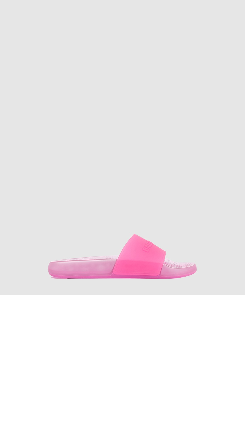 발렌시아가 풀 투명 슬라이드 슬리퍼 785454