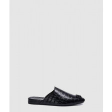 발렌시아가 크로커다일 패턴 BB오브제 뮬 샌들 654644