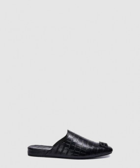 발렌시아가 크로커다일 패턴 BB오브제 뮬 샌들 654644