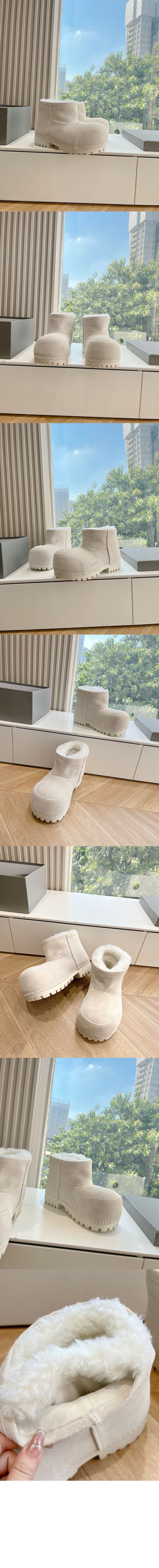 발렌시아가 알래스카 퍼 부티 803773