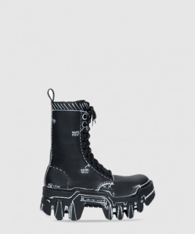 발렌시아가 트랙터 콤뱃 부츠 671554