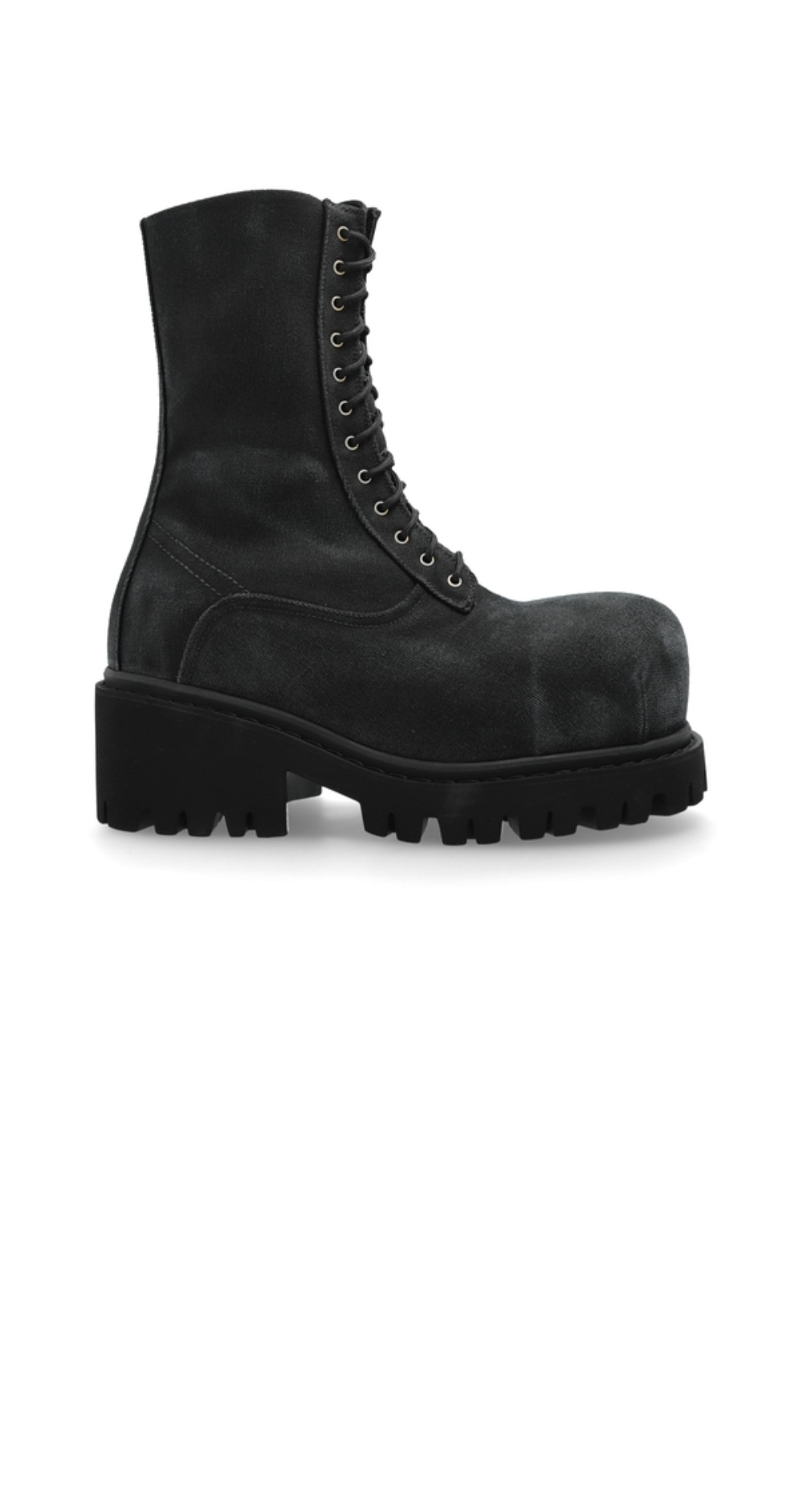 발렌시아가 스톰퍼 캔버스 레이스업 부츠 805889