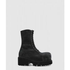 발렌시아가 스톰퍼 캔버스 레이스업 부츠 805889