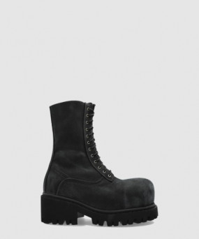 발렌시아가 스톰퍼 캔버스 레이스업 부츠 805889
