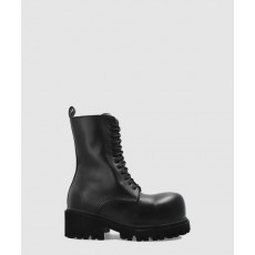 발렌시아가 스톰퍼 레더 레이스업 부츠 805881