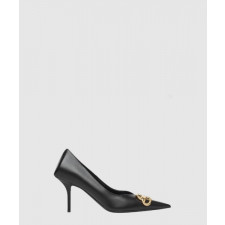 발렌시아가 스네이크 이펙트 로고 플라크 펌프스 636635