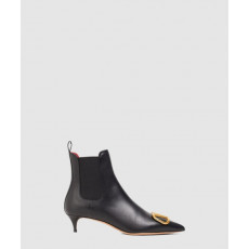 발렌티노 브이로그 가죽 앵클부츠