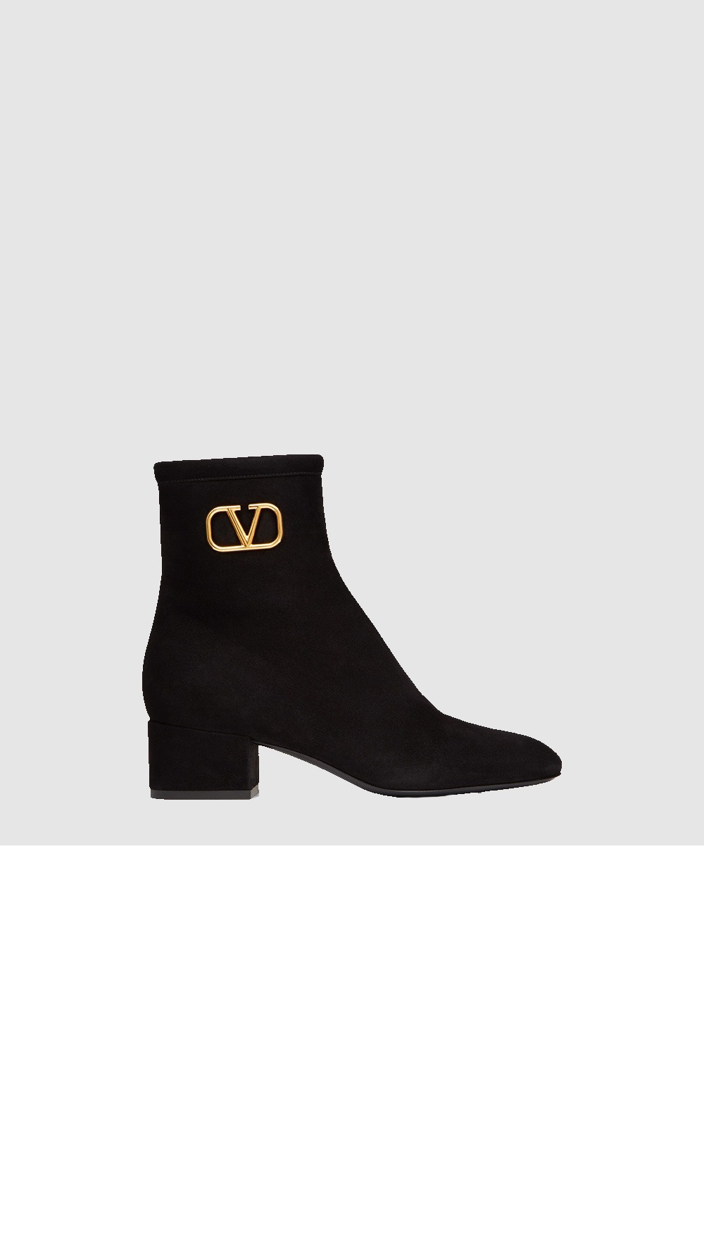 발렌티노 스웨이드 앵클부츠