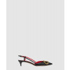 발렌티노 송아지 가죽 슬링백 펌프스