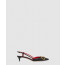 발렌티노 송아지 가죽 슬링백 펌프스