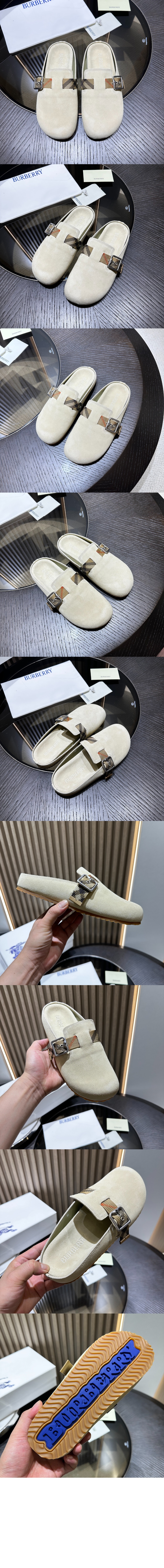 버버리 스웨이드 어친 클로그 81133021