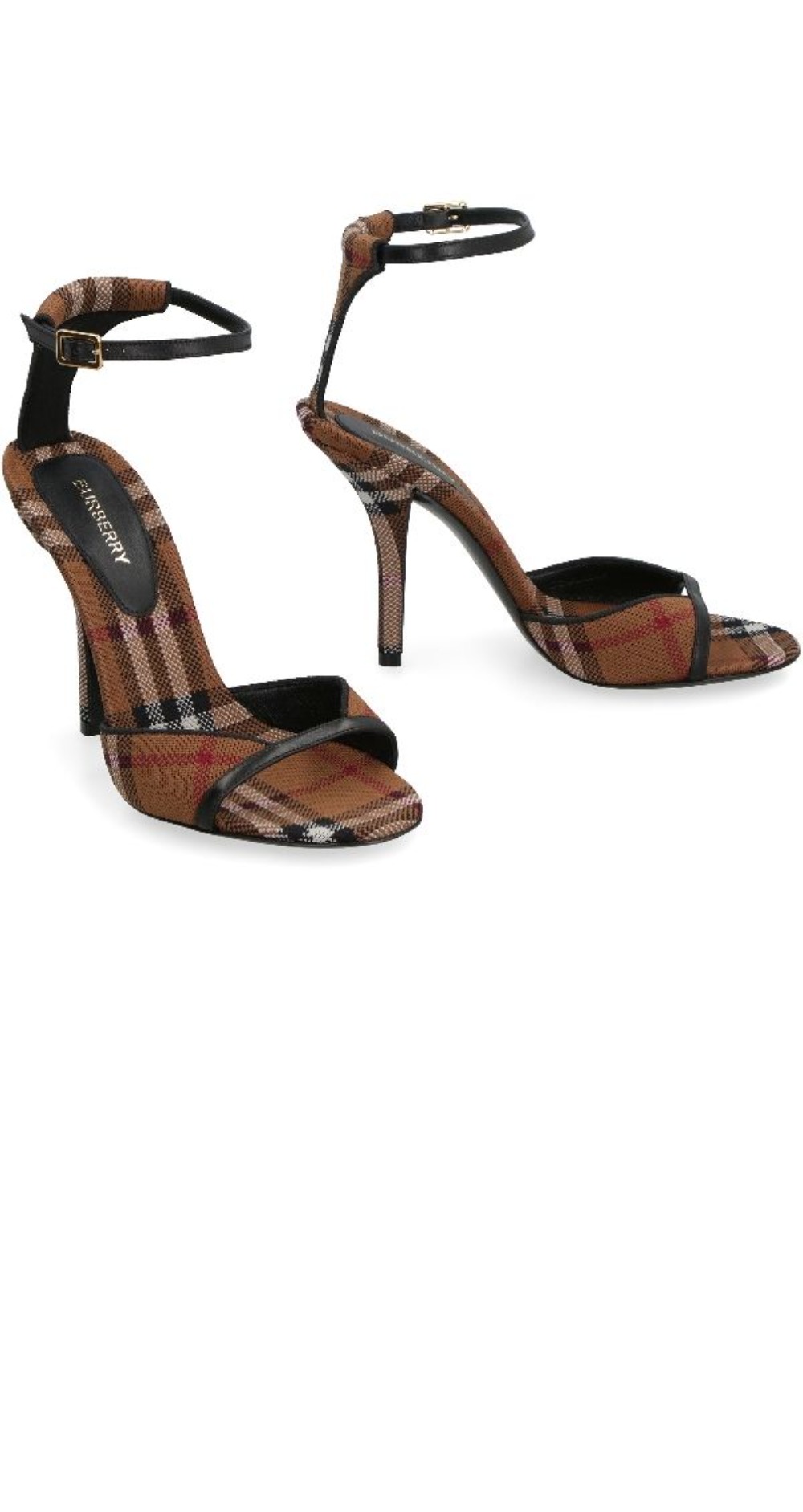 버버리 빈티지 체크 샌들 힐 80655071