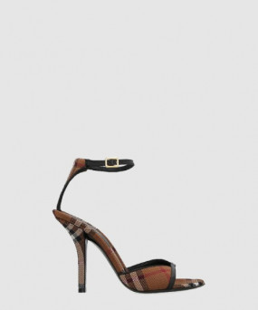 버버리 빈티지 체크 샌들 힐 80655071