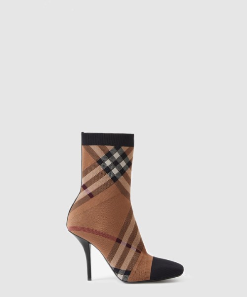 버버리 니테드 체크 소크 부츠 80631601