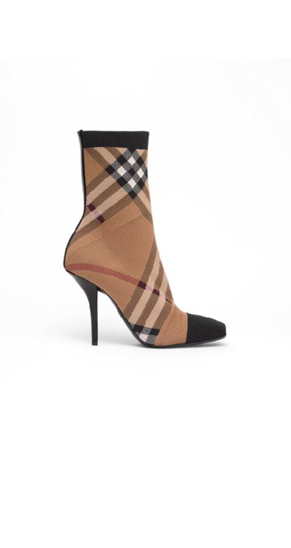 버버리 니테드 체크 소크 부츠 80631601