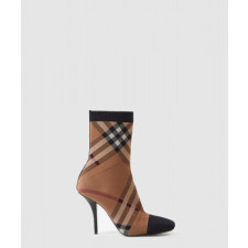 버버리 니테드 체크 소크 부츠 80631601