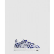 버버리 박스 체크 니트 스니커즈 8081584