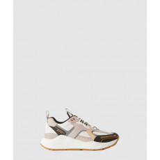 버버리 로고 엠보싱 레더 나일론 스니커즈 80657371