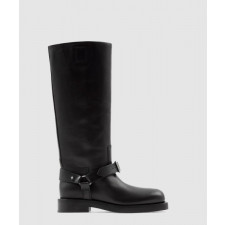 버버리 레더 새들 하이 부츠 80743661