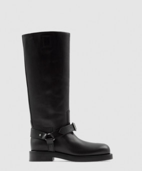 버버리 레더 새들 하이 부츠 80743661