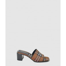 버버리 모티프 로고 뮬 샌들 76774592