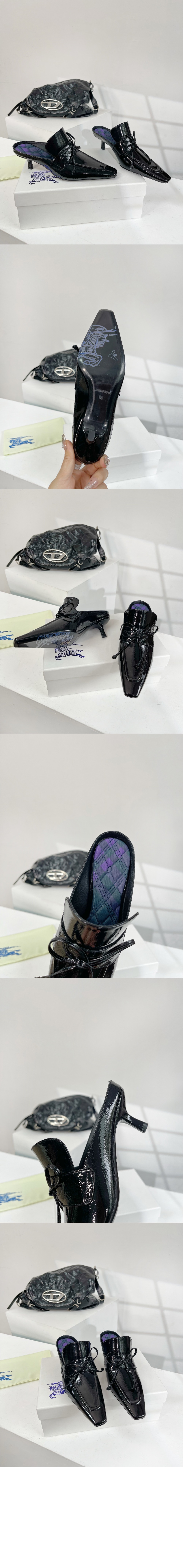 버버리 레더 스톰 뮬 80780091