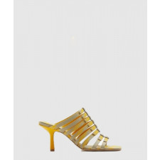 버버리 체크 코튼 스텝 샌들 80774701