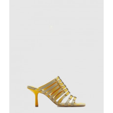 버버리 체크 코튼 스텝 샌들 80774701