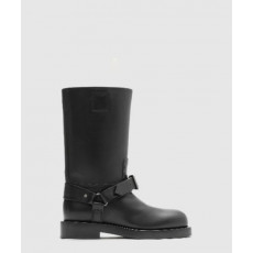 버버리 레더 새들 로우 부츠 80773921