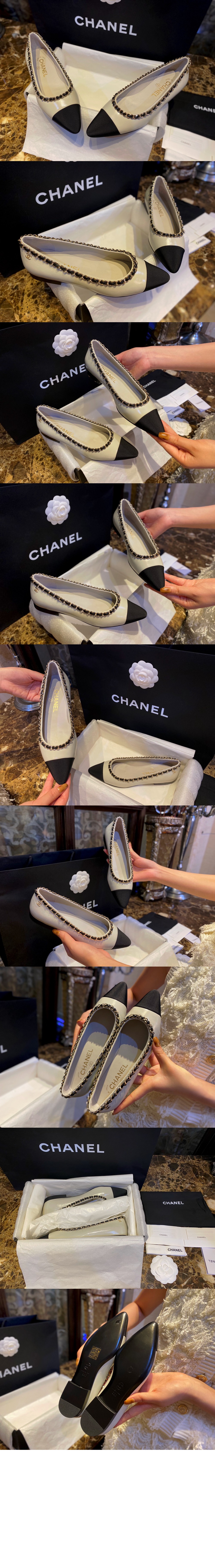 샤넬 발레리나 플랫슈즈 G35389