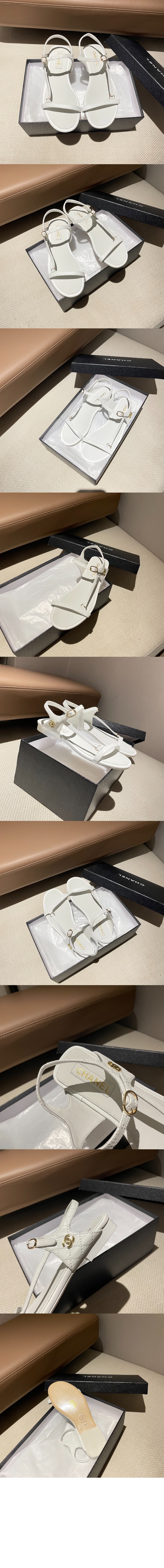 샤넬 CC로고 스트랩 샌들 G46422