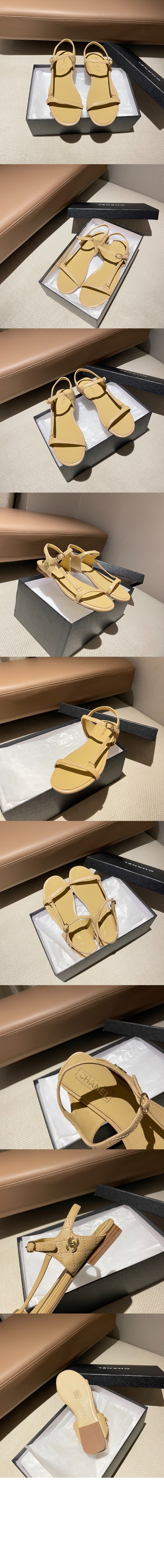 샤넬 CC로고 스트랩 샌들 G46422