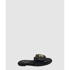 샤넬 CC로고 턴 락 뮬 샌들 G46119