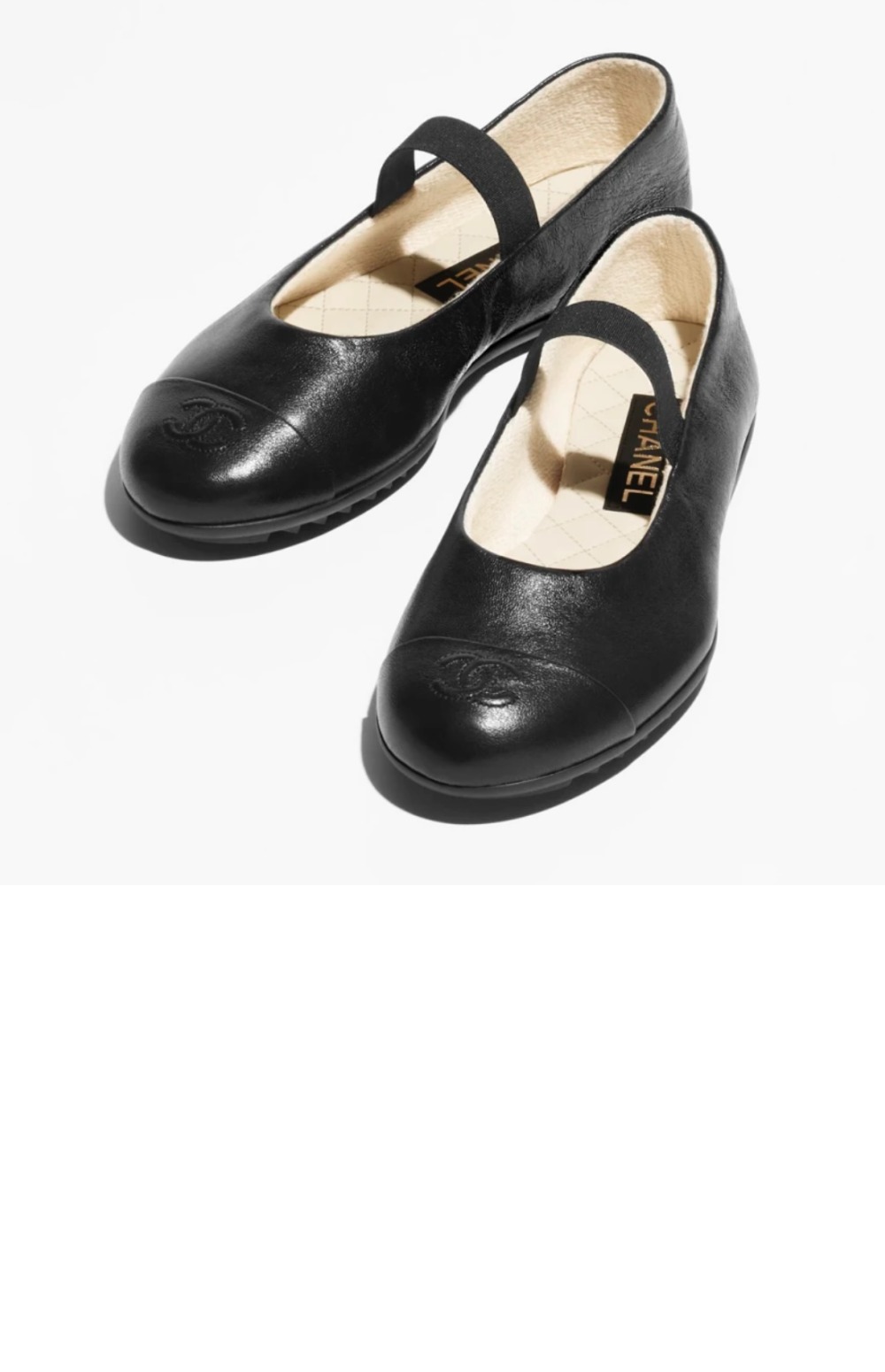 샤넬 메리제인 램스킨 플랫 슈즈 G46200