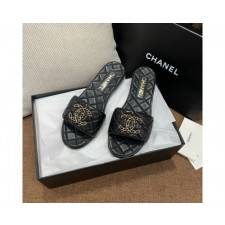 샤넬 CC로고 퀼팅 뮬 슬리퍼 슈즈