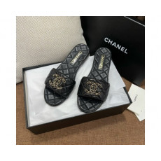 샤넬 CC로고 퀼팅 뮬 슬리퍼 슈즈