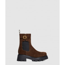 셀린느 소가죽 스웨이드 첼시 부티 360713