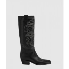 에르메스 포크 35 앵클부츠