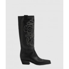 에르메스 포크 35 앵클부츠