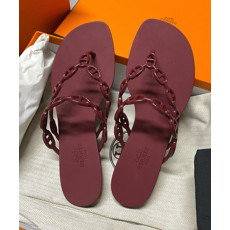 에르메스 샌들 버건디