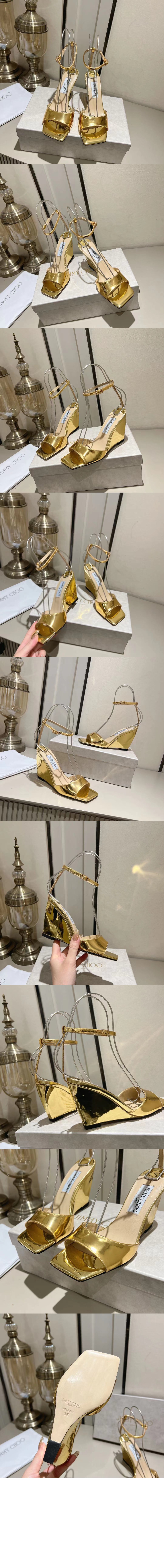 지미추 wedge sandal