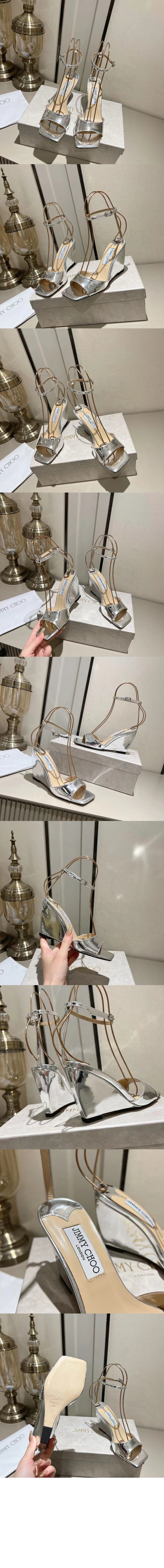 지미추 wedge sandal