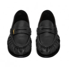 생로랑 레더 로퍼 블랙