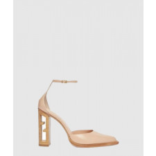 펜디 핑크 가죽 힐 8I8347