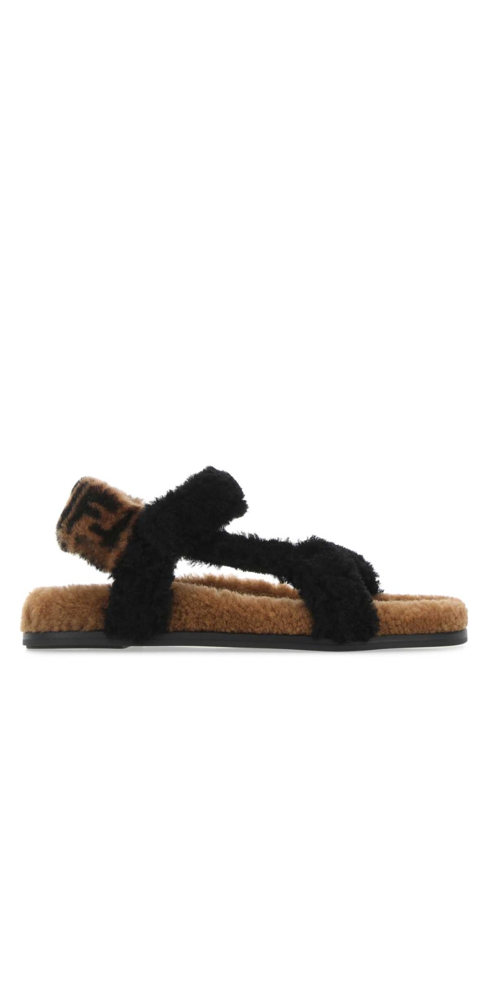 펜디 FF 힐 시어링 퍼 샌들 8X8229