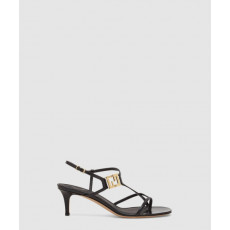 펜디 가죽 미디엄 힐 샌들 8X8537