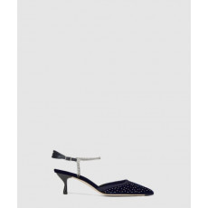 펜디 벨벳 미들 힐 8J8488