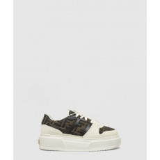 펜디 캔버스 및 스웨이드 플랫폼 로우탑 8E8572