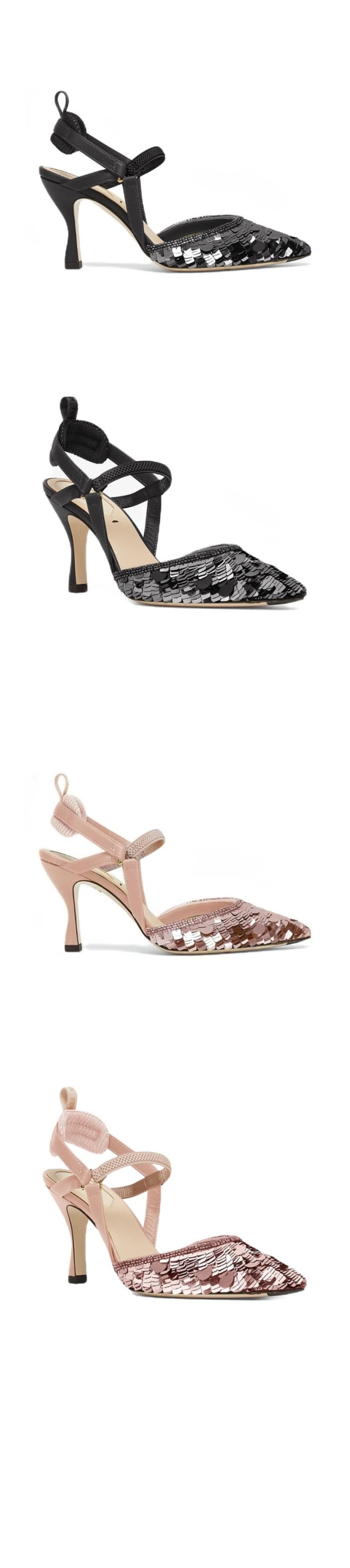 펜디 스퀸 스팽글 펌프스 8J8363