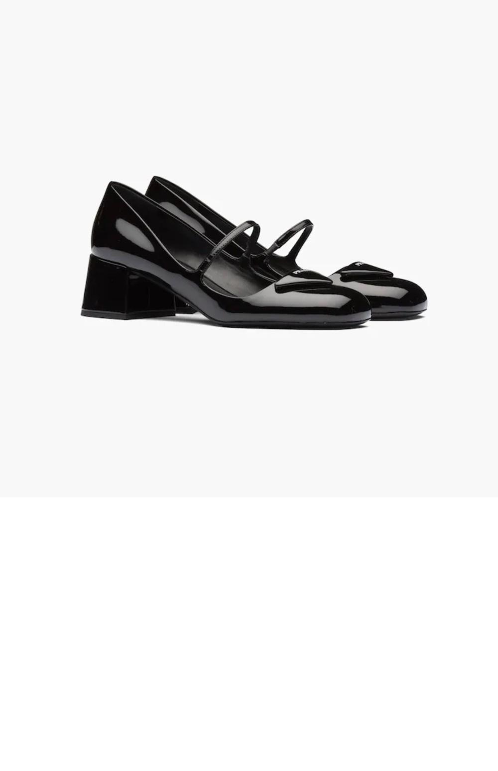 프라다 페이턴트 레더 펌프스 1I768M